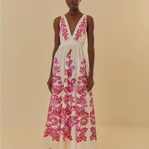 NWT FARM Rio Flowerful Birds Dress Size M